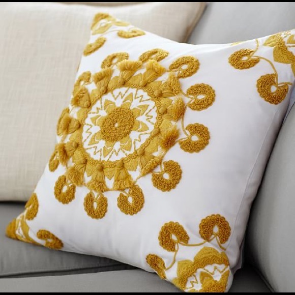 Pottery Barn Accents Pottery Barn Embroidered Pillow Covers Poshmark